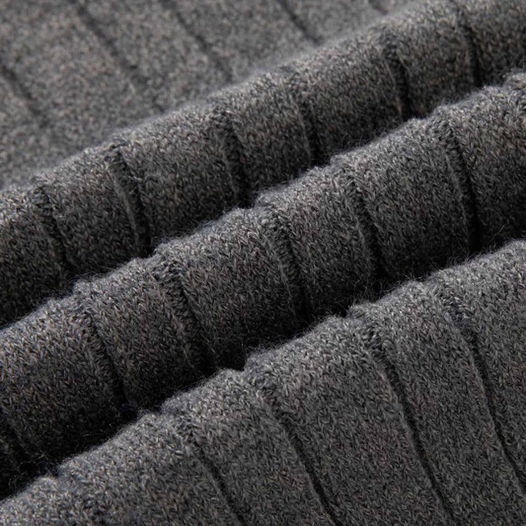 Sweaters for Men Cable Knit Crew Neck Top Long Sleeve Dressy Casual Fall and Winter Quarter Zip Pullover Sweater